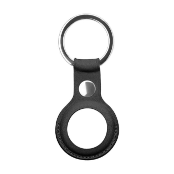 Airtag Schlüsselanhänger in schwarz Hülle Anhänger für Apple AirTags Schutzhülle Case Zubehör kompatibel mit Air Tag Tags Hundehalsband Schlüsselfinder